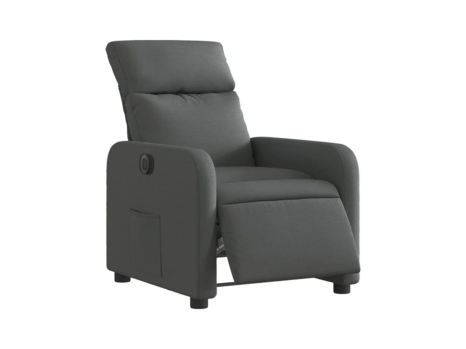 Fauteuil relax TV fonction tissu grise 66 x 89.5 x 95.5 cm DEC028345