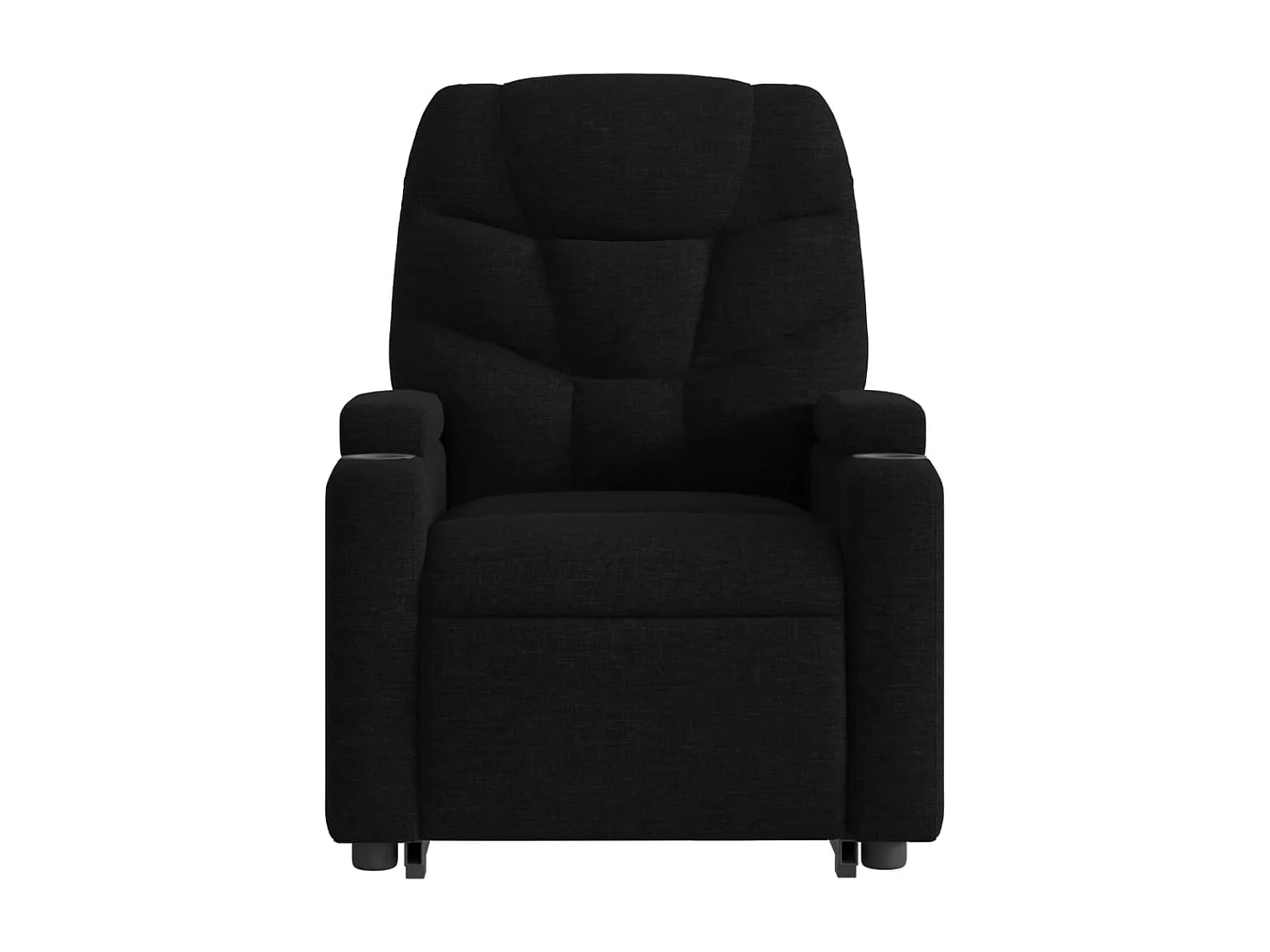 Fauteuil relax TV fonction tissu noire 74 x 89 x 100 cm DEC028505