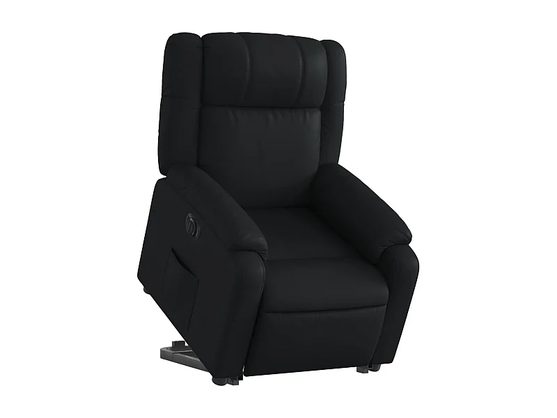 Fauteuil relax TV fonction PVC noire 77 x 95 x 99 cm DEC028461