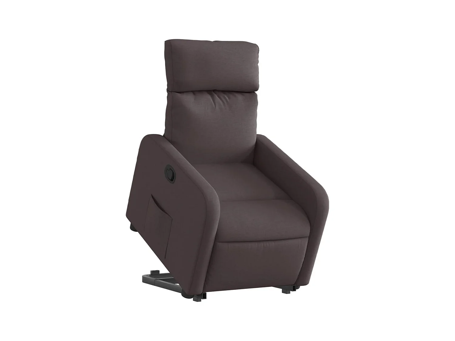 Fauteuil relax TV rembourrage tissu marron 66 x 89.5 x 95.5 cm DEC028006