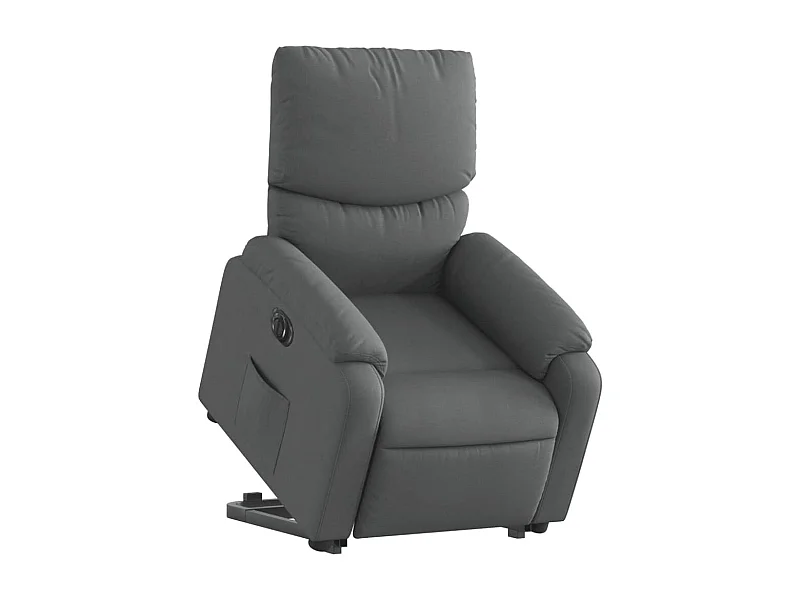 Fauteuil relax TV fonction tissu grise 75 x 99 x 99 cm DEC028352