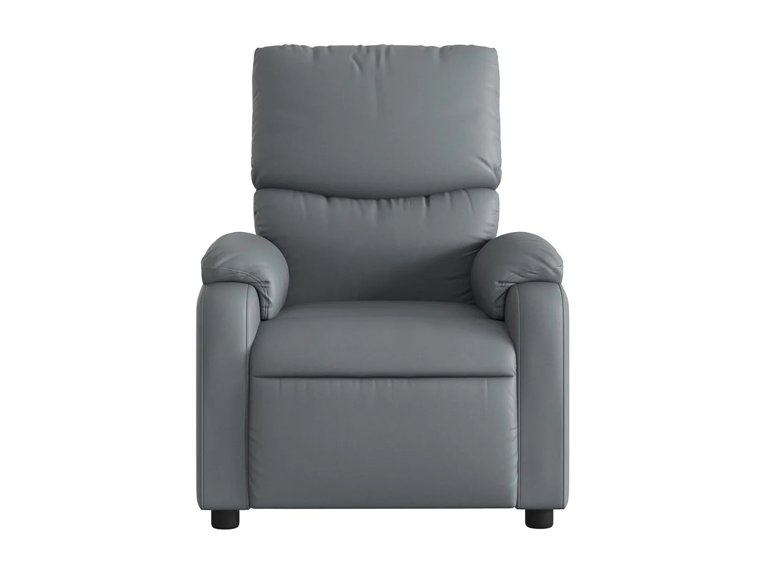 Fauteuil relax TV fonction PVC grise 75 x 99 x 99 cm DEC028385