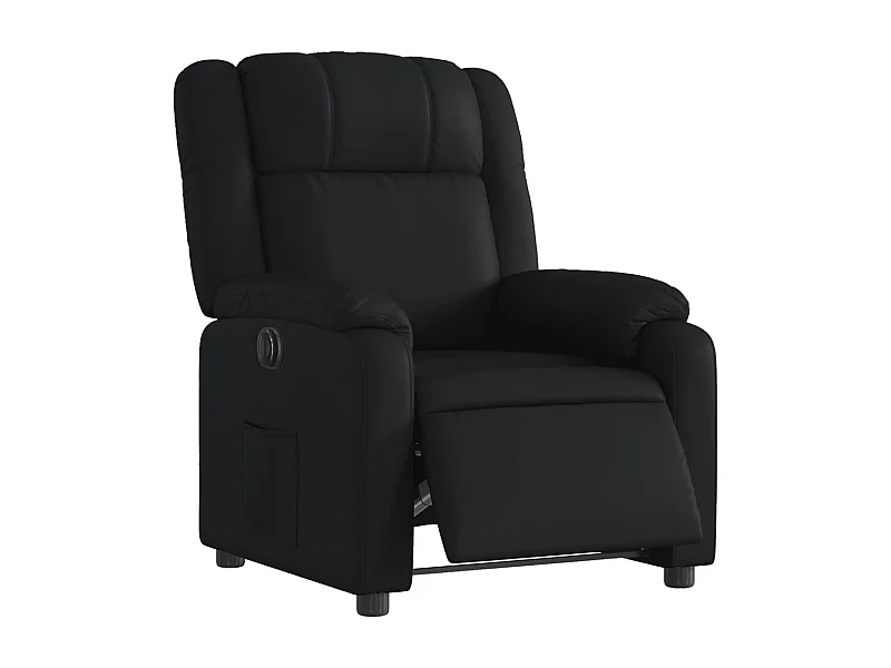Fauteuil relax TV fonction PVC noire 77 x 95 x 99 cm DEC028472