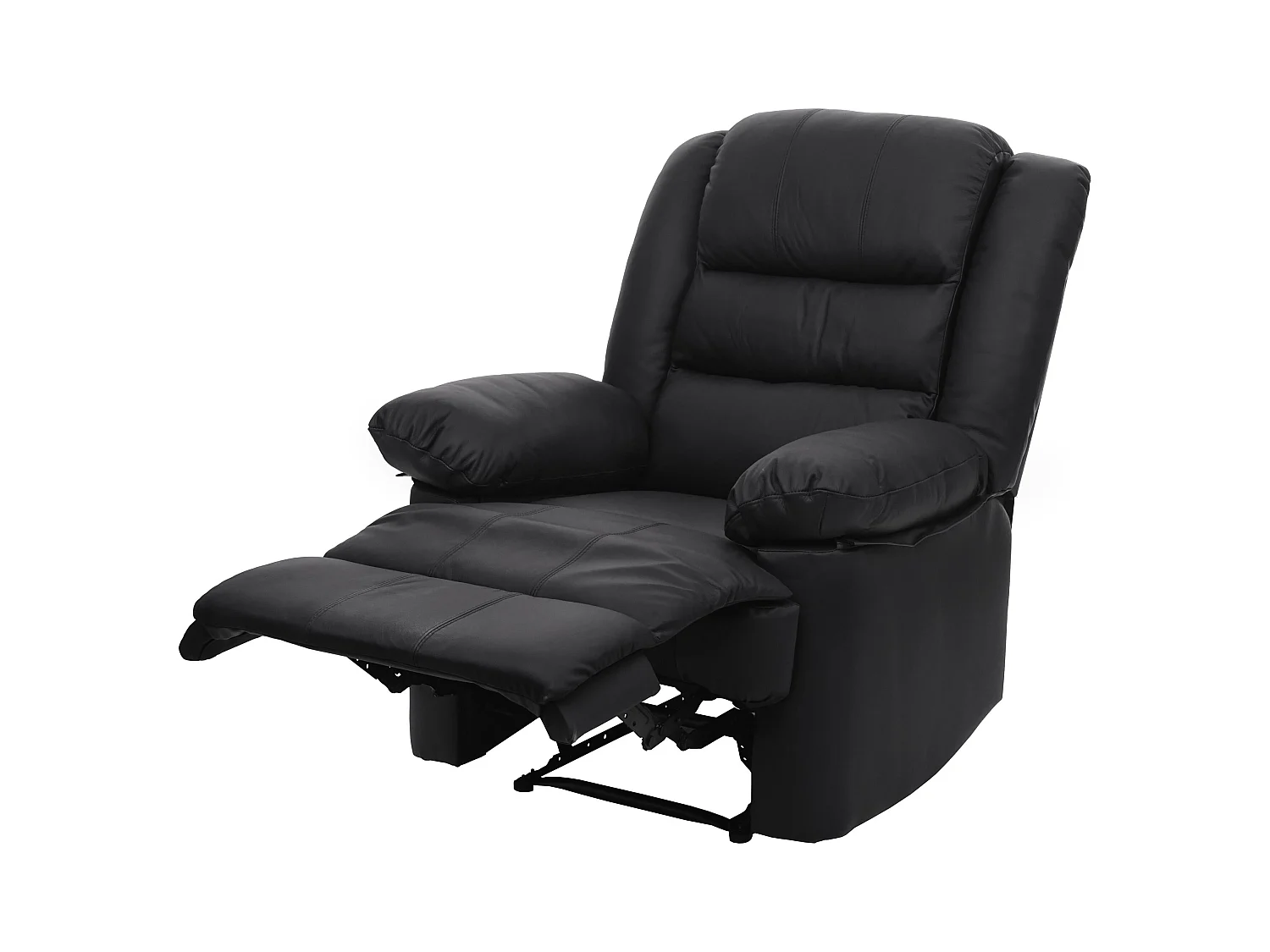 Fauteuil TV inclinable large cuir noire 87 x 150 x 101 cm 04_0006884
