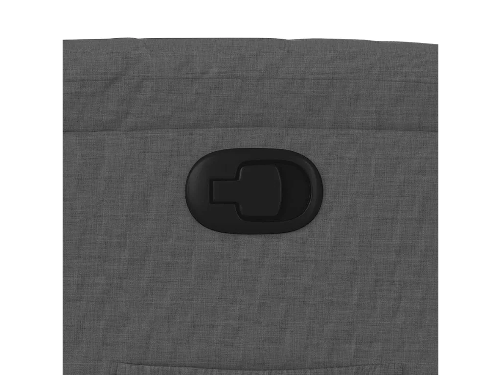 Fauteuil relax TV rembourrage tissu grise 75 x 92.5 x 100 cm DEC027958