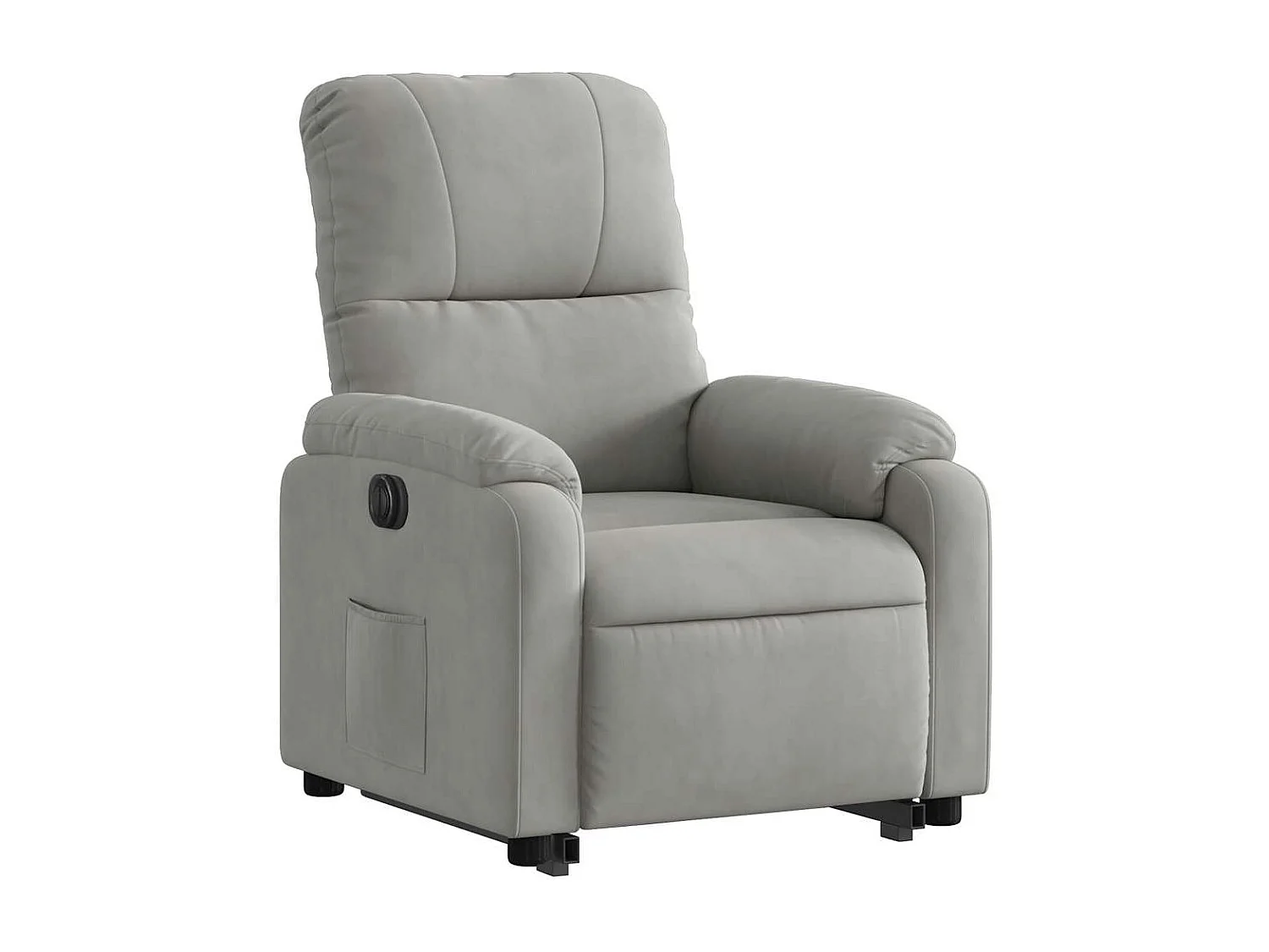 Fauteuil relax TV fonction tissu grise 75 x 89.5 x 103.5 cm DEC028330