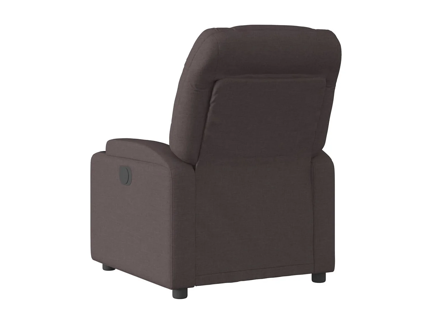 Fauteuil relax TV rembourrage tissu marron 74 x 89 x 100 cm DEC028015