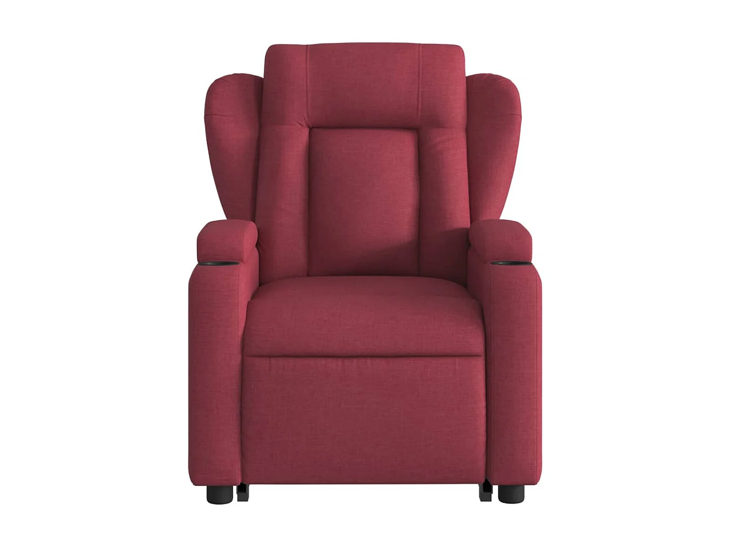 Fauteuil relax TV rembourrage tissu bordeaux 77 x 94.5 x 100 cm DEC028144