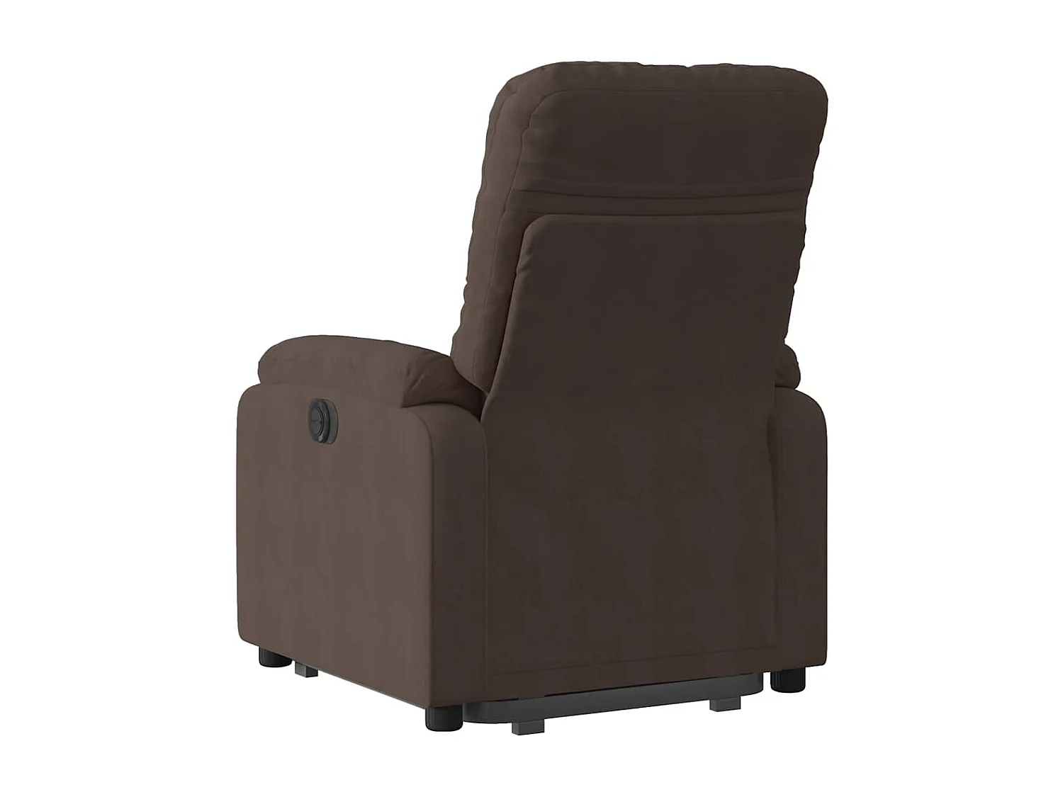 Fauteuil relax TV rembourrage tissu marron 75 x 89.5 x 103.5 cm DEC028061
