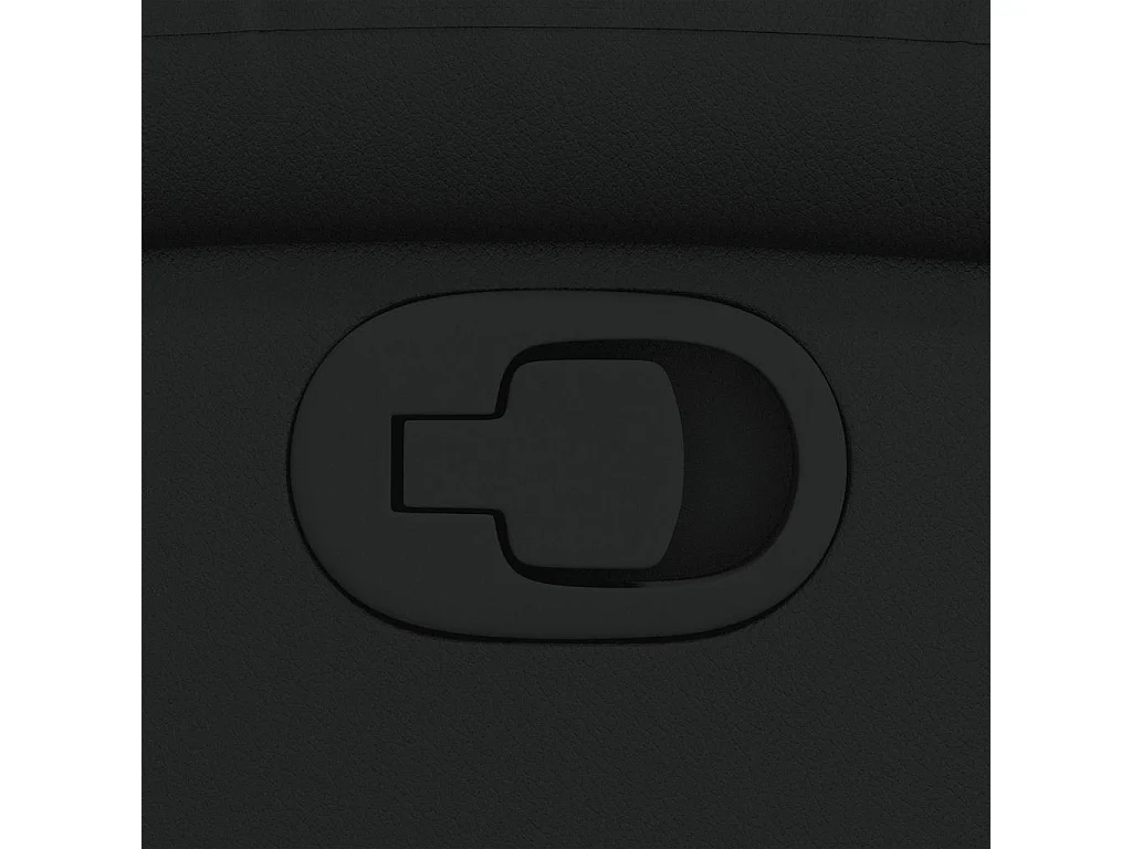 Fauteuil relax TV rembourrage PVC noire 74 x 88 x 97 cm DEC028084