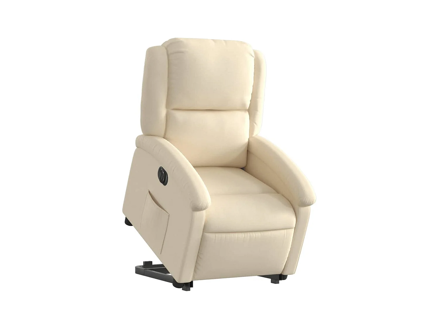 Fauteuil relax TV fonction tissu crème 71 x 86.5 x 99.5 cm DEC028276