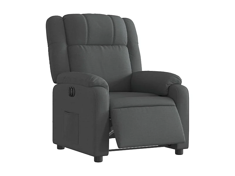 Fauteuil relax TV fonction tissu grise 77 x 95 x 99 cm DEC028340