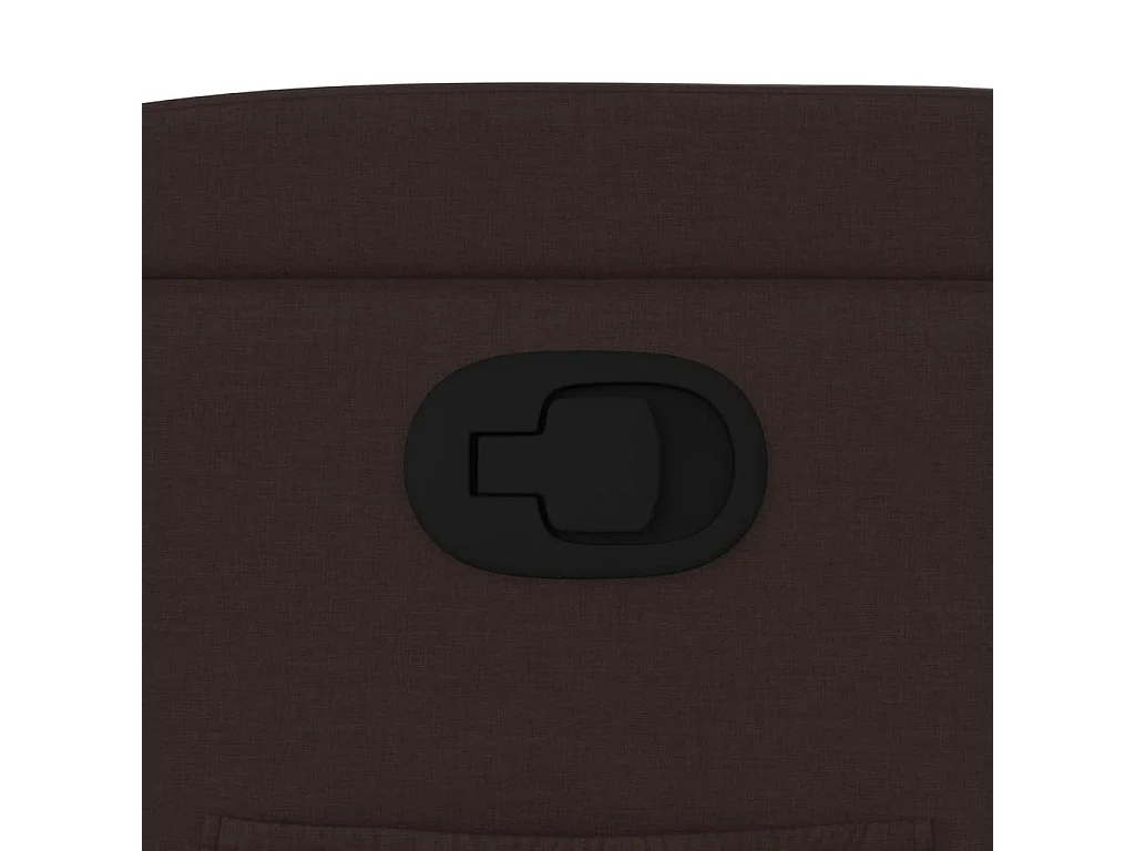 Fauteuil relax TV rembourrage tissu marron 77 x 94.5 x 100 cm DEC027996