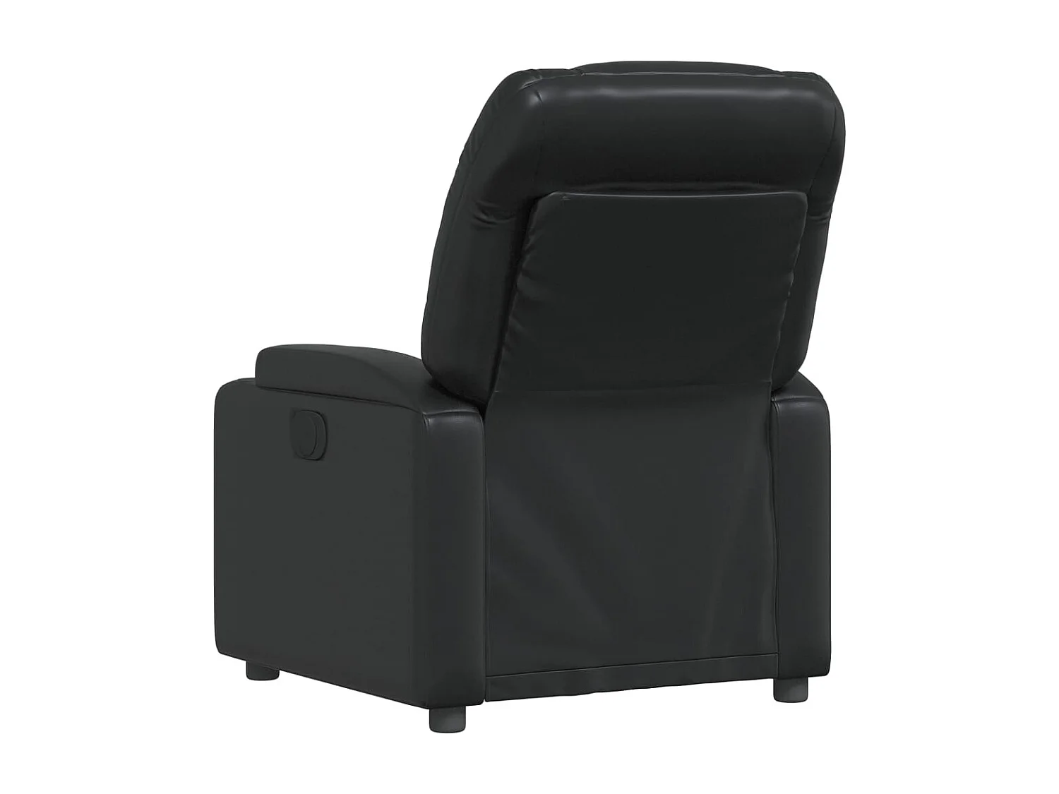 Fauteuil relax TV rembourrage PVC noire 74 x 89 x 100 cm DEC028086