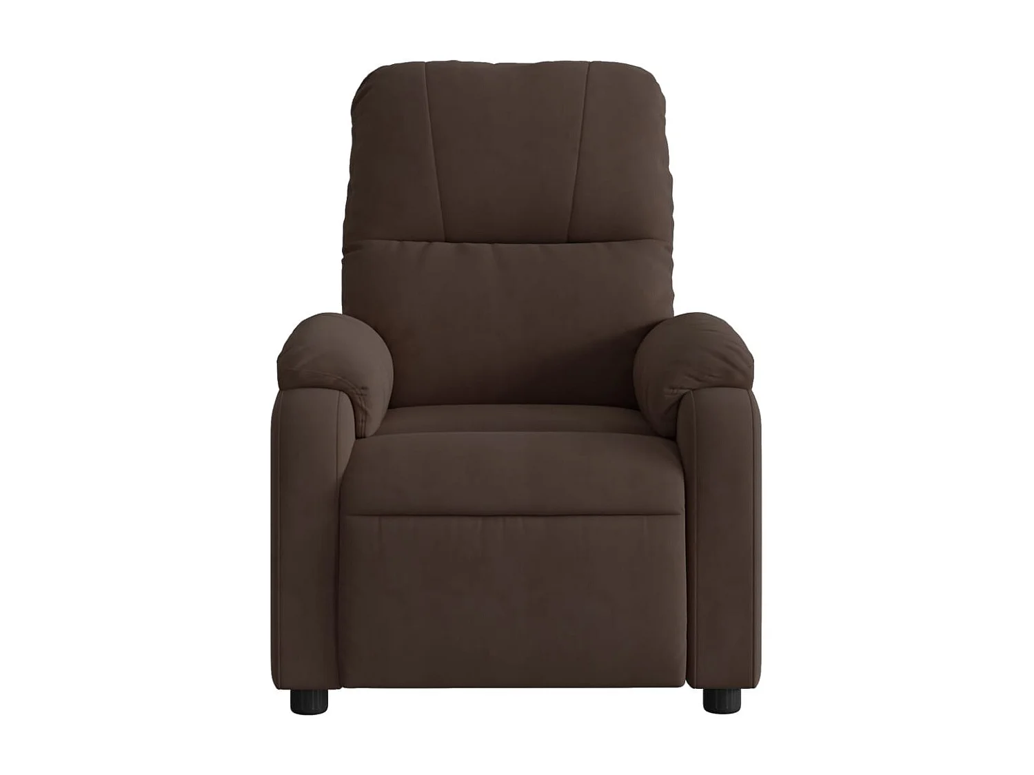 Fauteuil relax TV rembourrage tissu marron 75 x 89.5 x 103.5 cm DEC028062