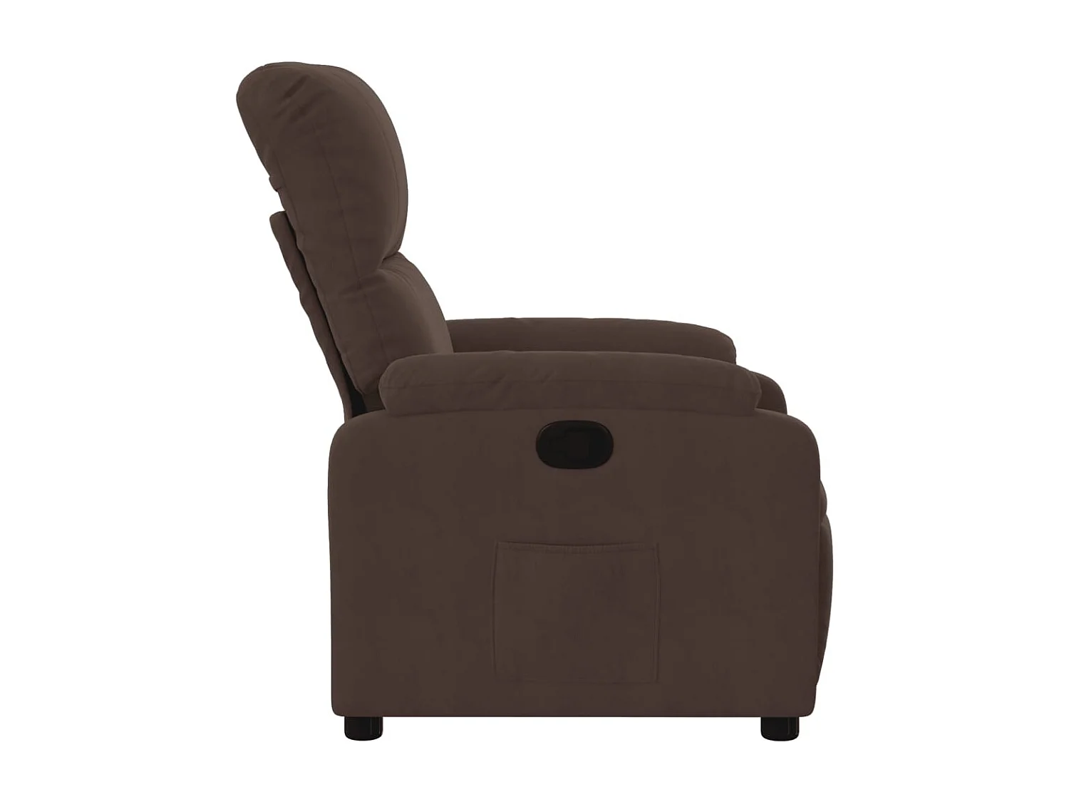 Fauteuil relax TV rembourrage tissu marron 75 x 89.5 x 103.5 cm DEC028062