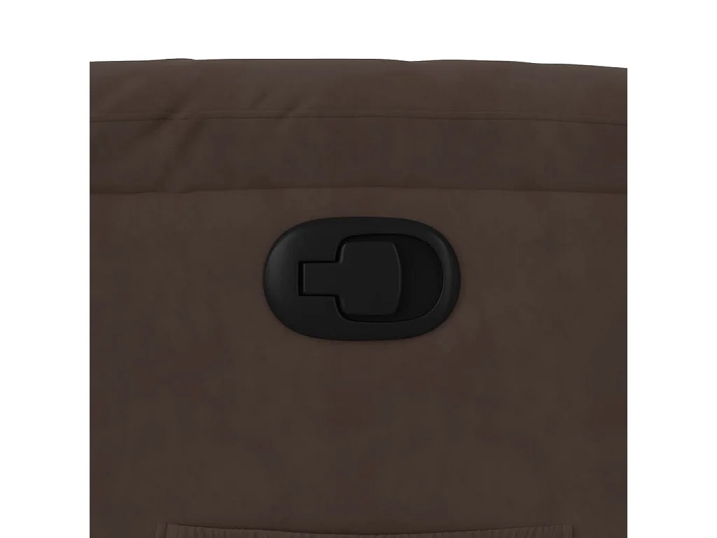 Fauteuil relax TV rembourrage tissu marron 75 x 89.5 x 103.5 cm DEC028062