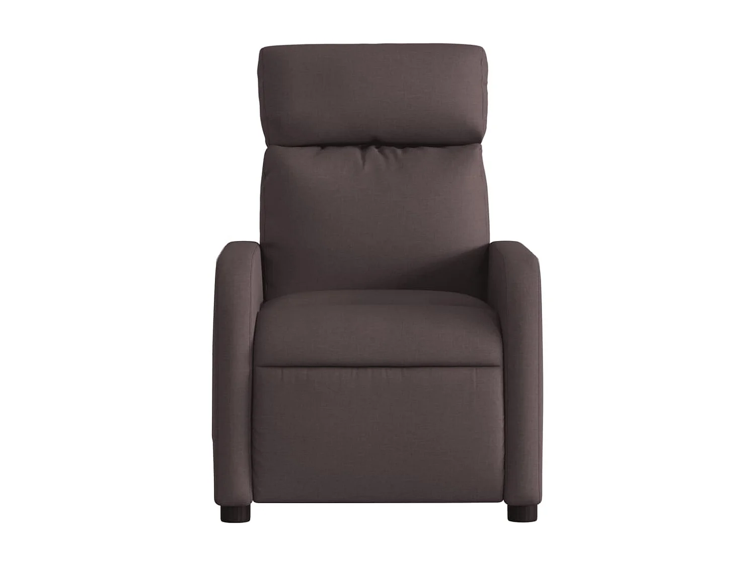 Fauteuil relax TV rembourrage tissu marron 66 x 89.5 x 95.5 cm DEC028005