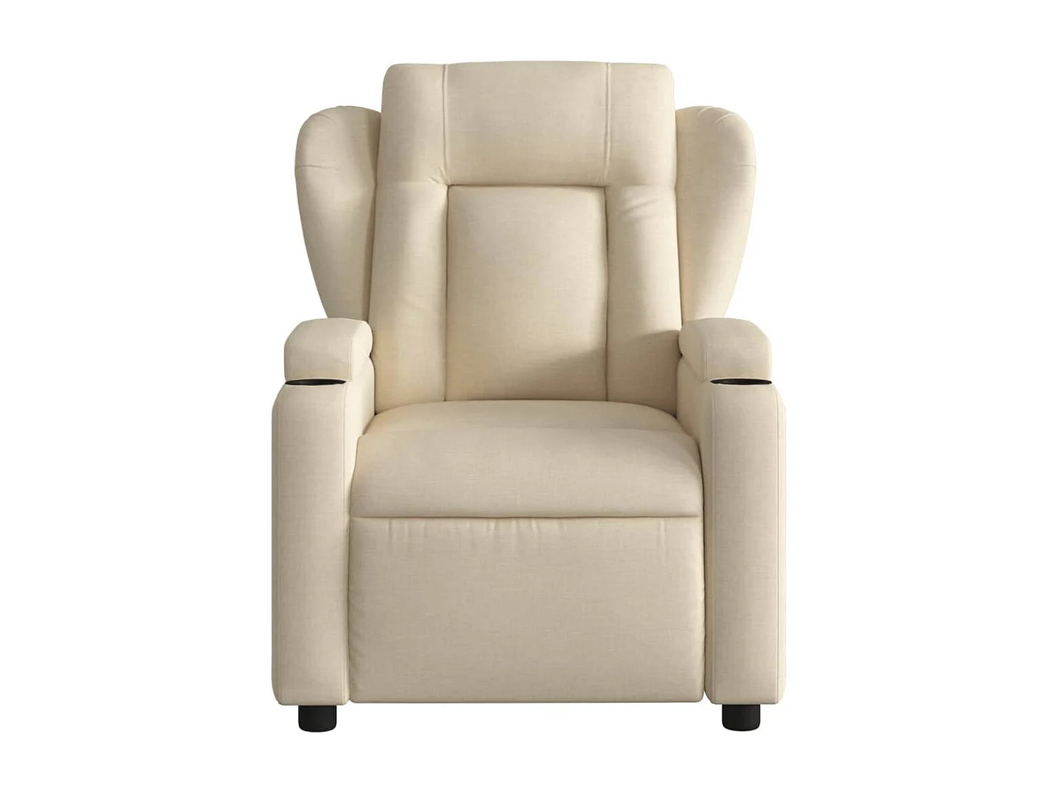 Fauteuil relax TV fonction tissu crème 77 x 94.5 x 100 cm DEC028273