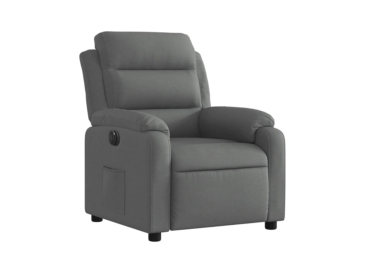Fauteuil relax TV fonction tissu grise 75 x 92.5 x 100 cm DEC028344