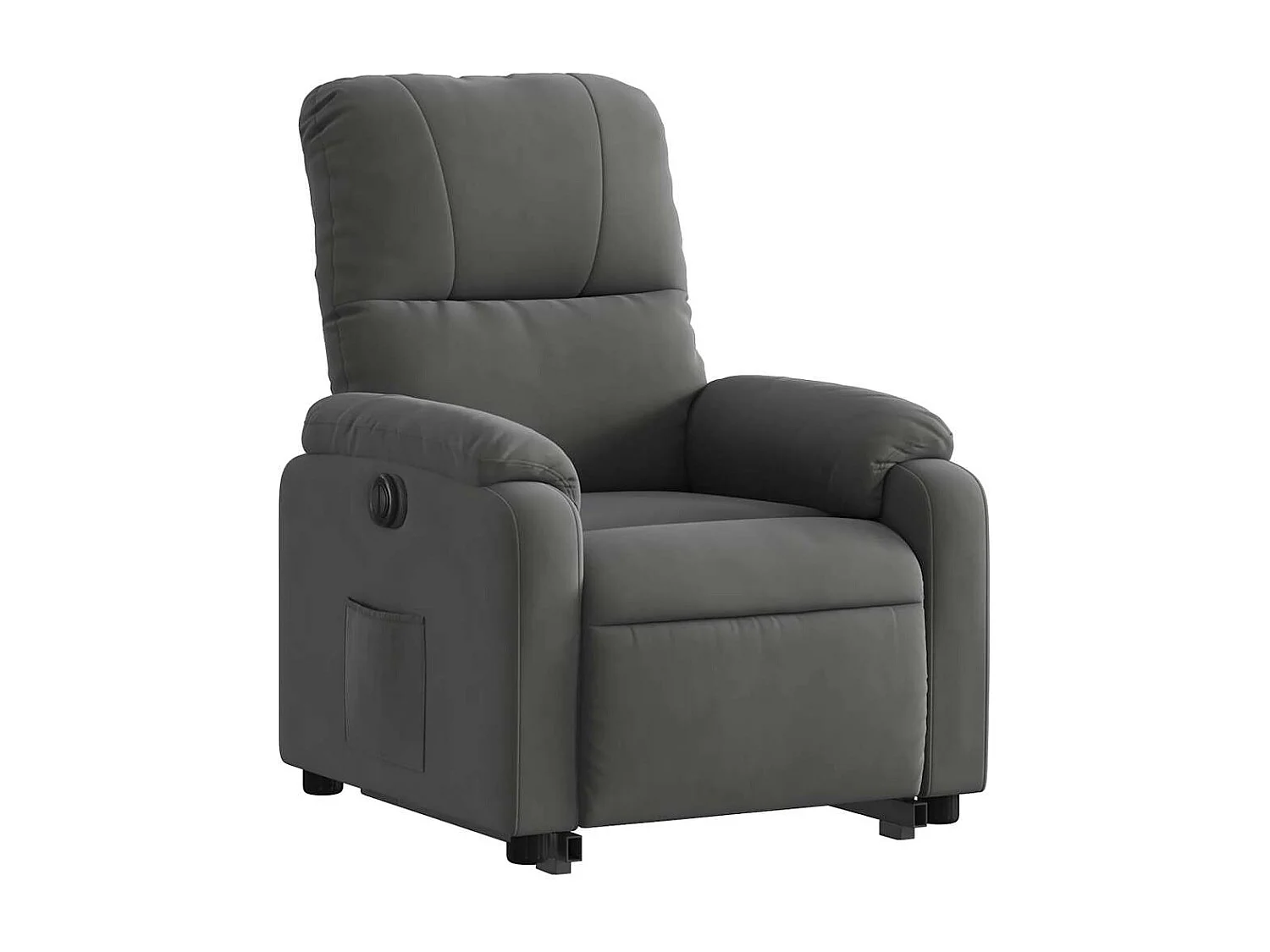 Fauteuil relax TV fonction tissu grise 75 x 89.5 x 103.5 cm DEC028368