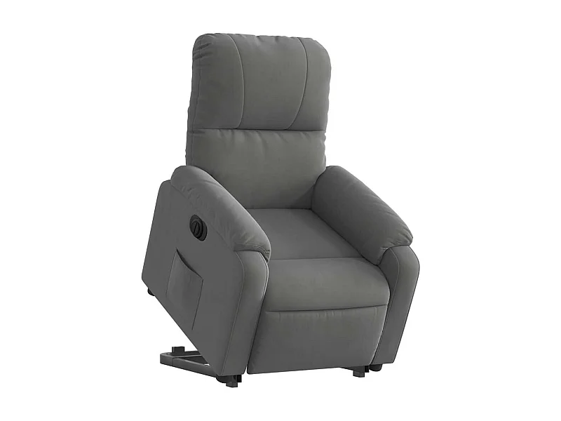 Fauteuil relax TV fonction tissu grise 75 x 89.5 x 103.5 cm DEC028368