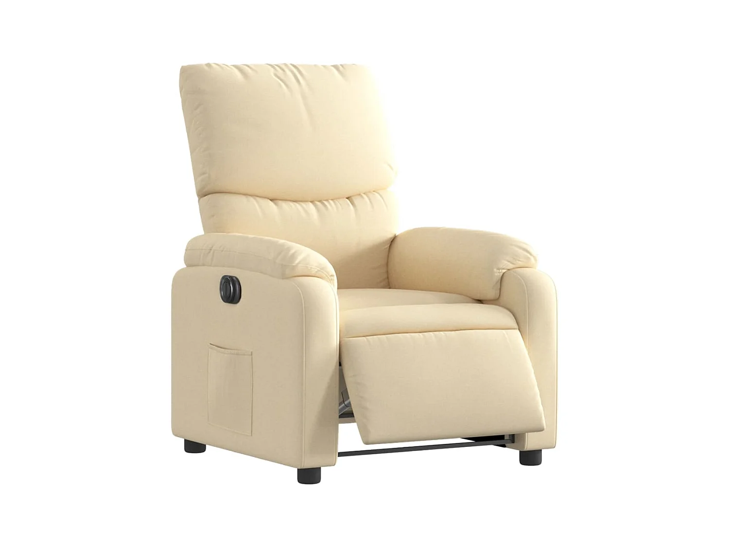 Fauteuil relax TV fonction tissu crème 75 x 99 x 99 cm DEC028284