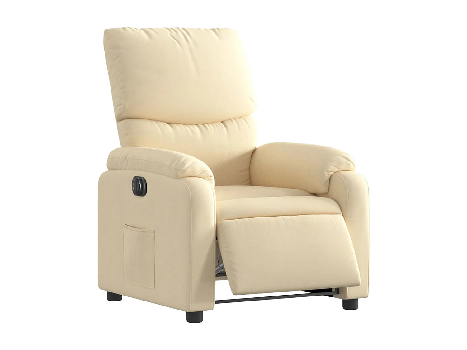 Fauteuil relax TV fonction tissu crème 75 x 99 x 99 cm DEC028284