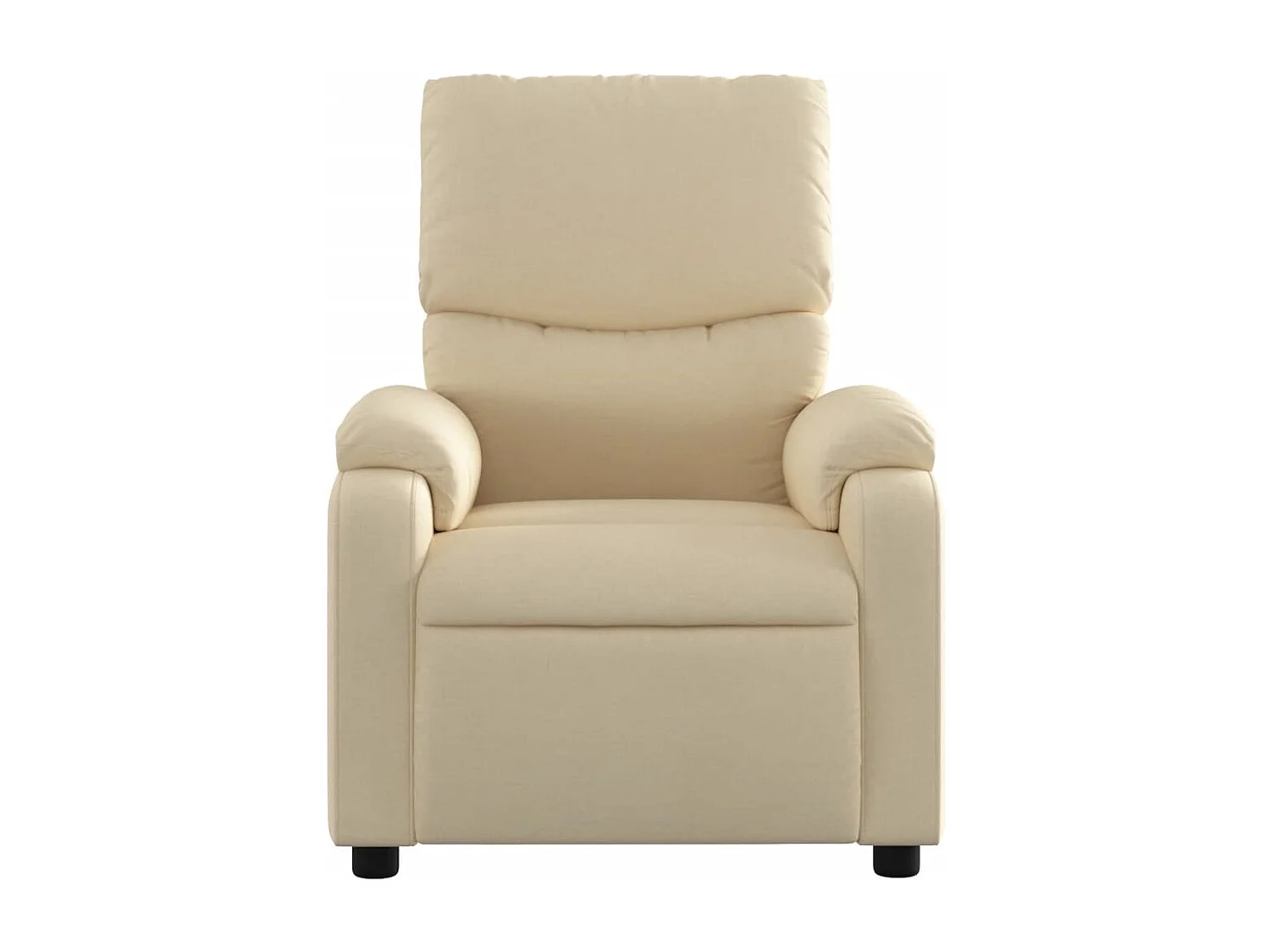 Fauteuil relax TV fonction tissu crème 75 x 99 x 99 cm DEC028284