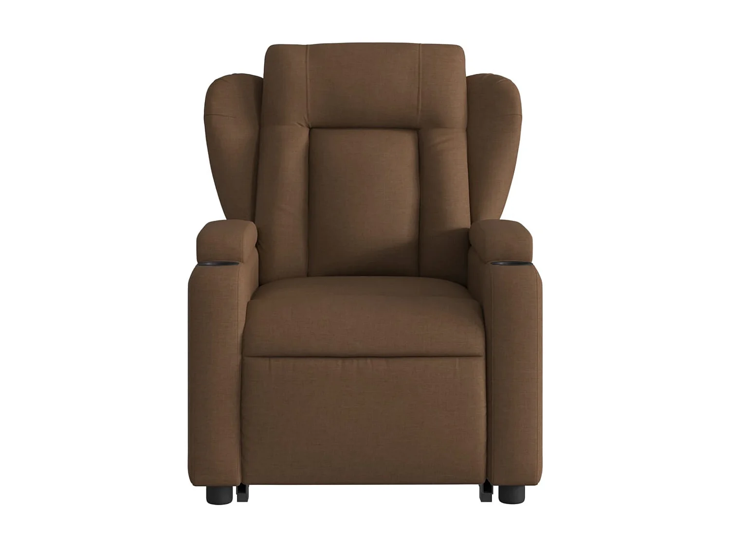 Fauteuil relax TV rembourrage tissu marron 77 x 94.5 x 100 cm DEC028037