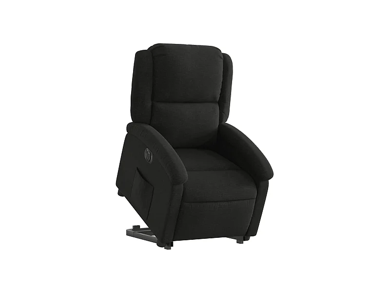 Fauteuil relax TV fonction tissu noire 71 x 86.5 x 99.5 cm DEC028510