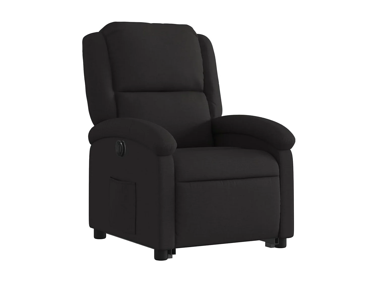 Fauteuil relax TV fonction tissu noire 71 x 86.5 x 99.5 cm DEC028510