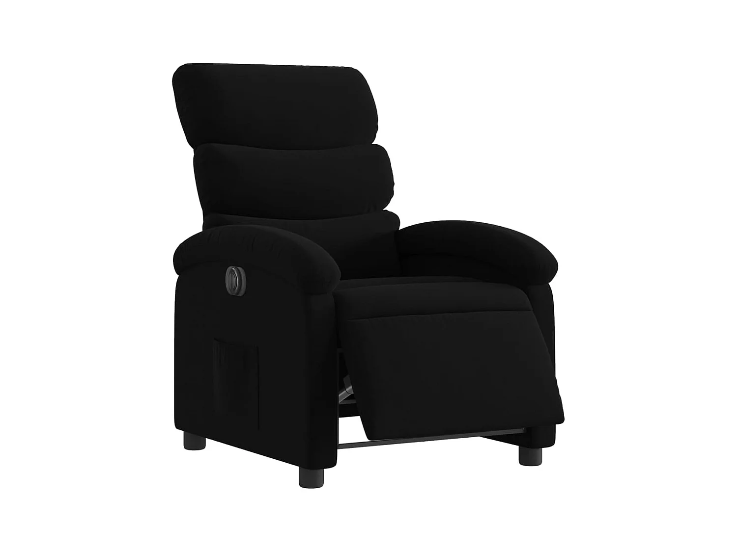 Fauteuil relax TV fonction tissu noire 70 x 92 x 99.5 cm DEC028508