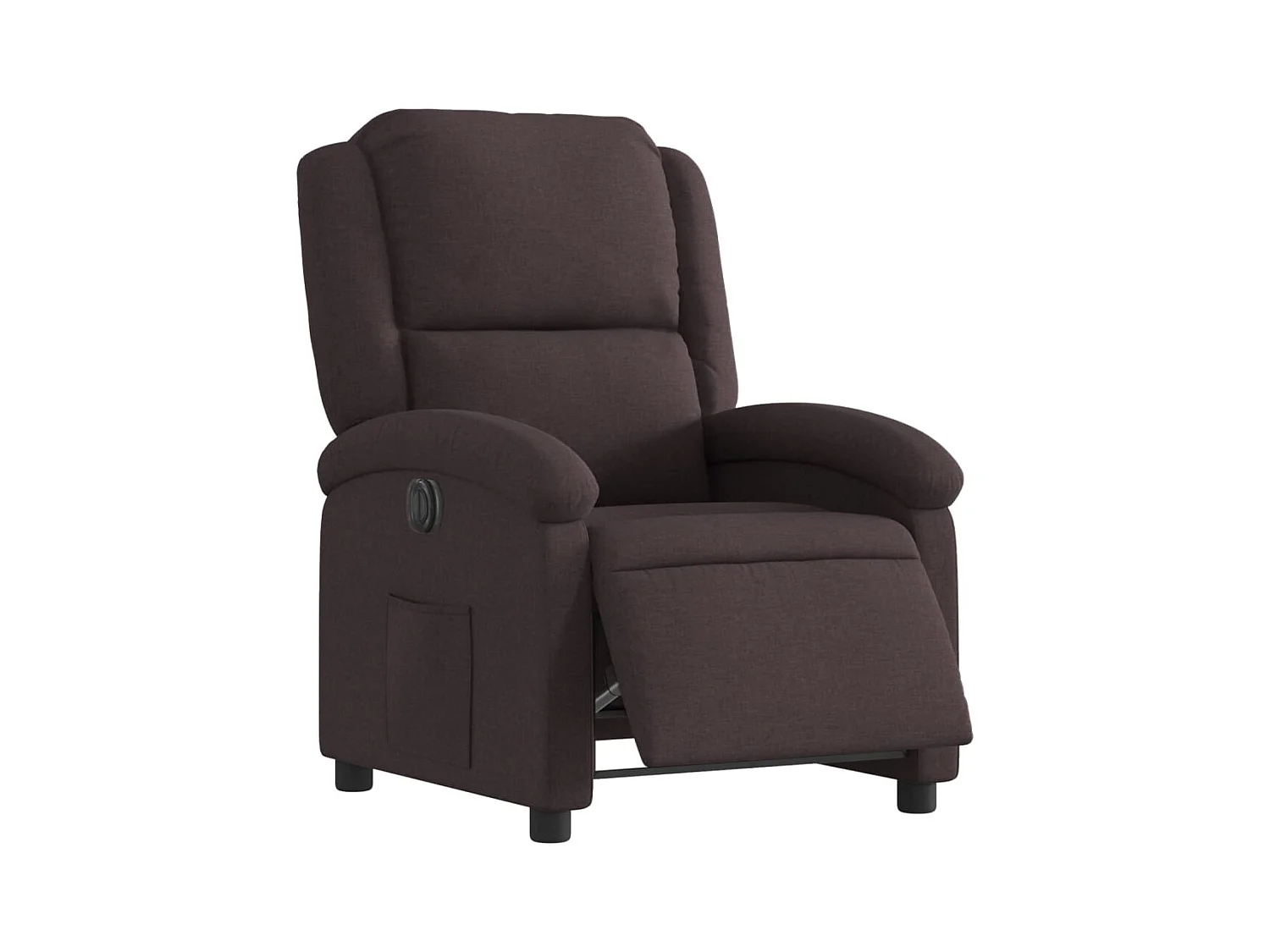 Fauteuil relax TV fonction tissu marron 71 x 86.5 x 99.5 cm DEC028413