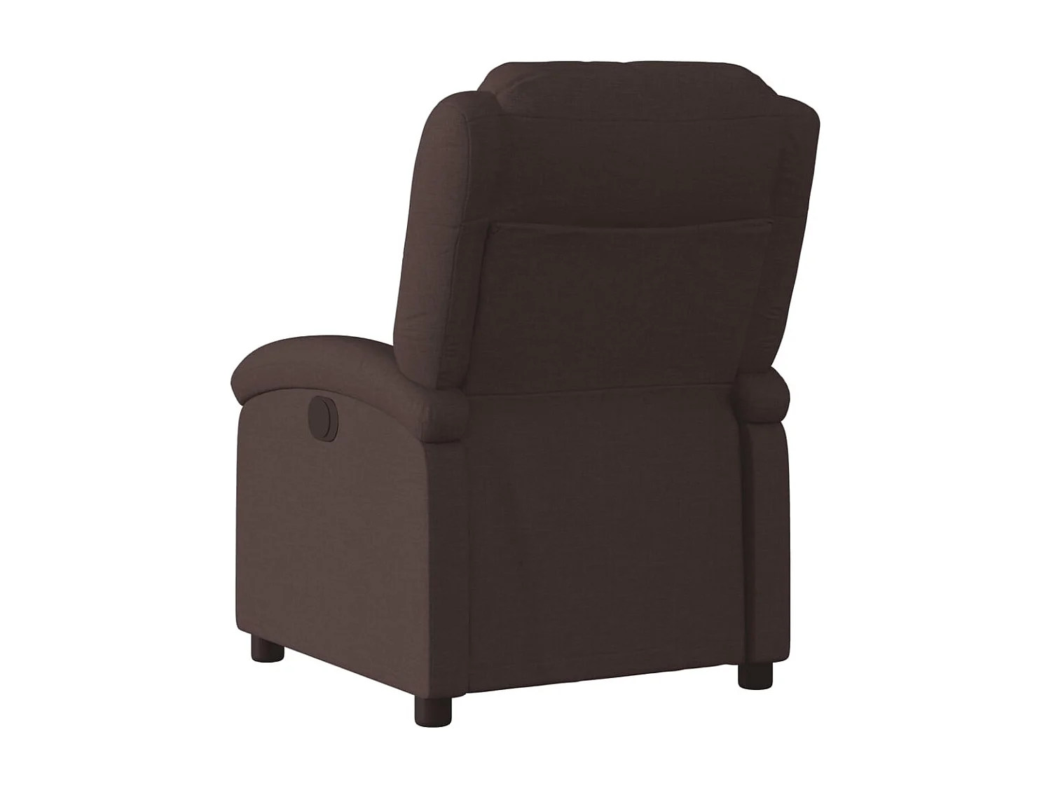 Fauteuil relax TV fonction tissu marron 71 x 86.5 x 99.5 cm DEC028413