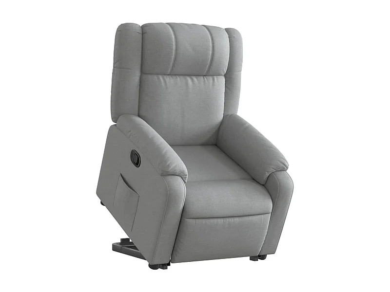 Fauteuil relax TV rembourrage tissu grise 77 x 95 x 99 cm DEC027898
