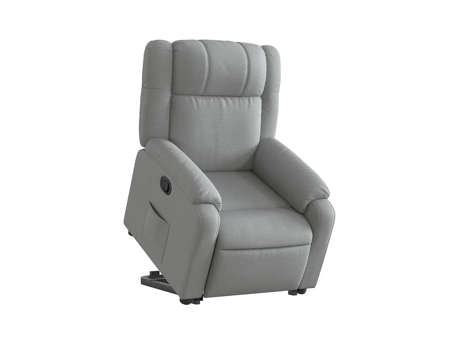 Fauteuil relax TV rembourrage tissu grise 77 x 95 x 99 cm DEC027898