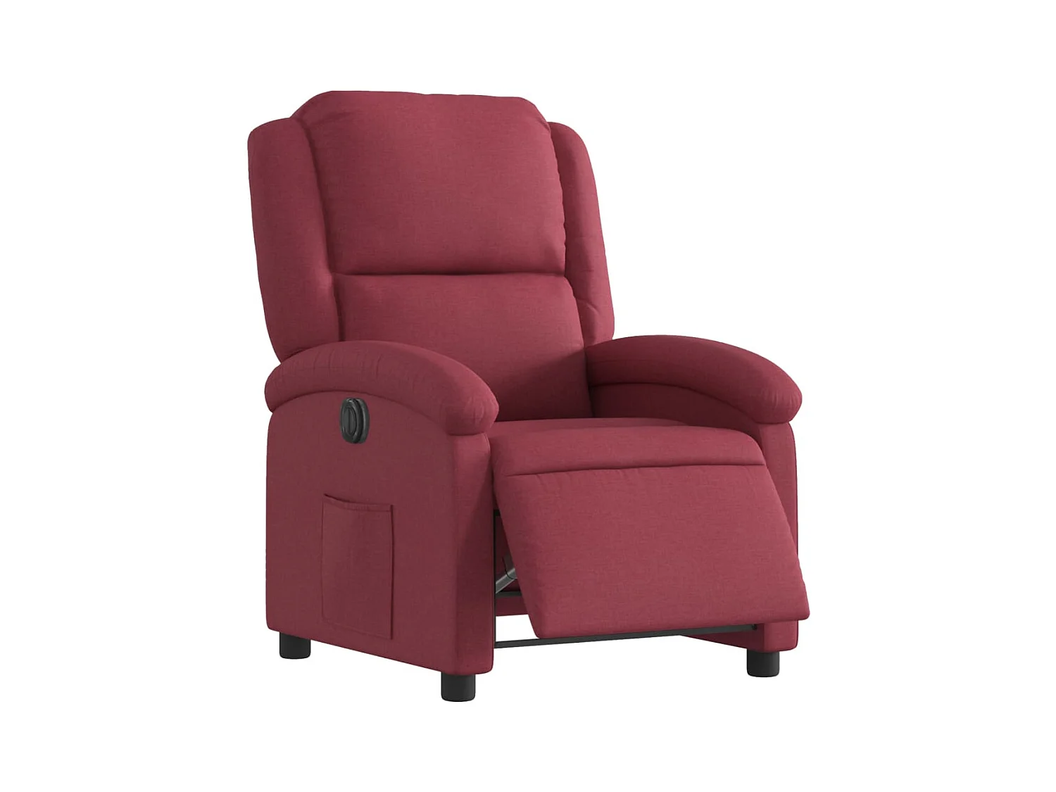 Fauteuil relax TV fonction tissu bordeaux 71 x 86.5 x 99.5 cm DEC028528
