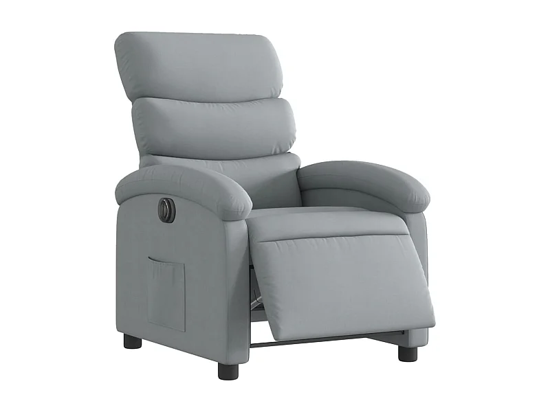 Fauteuil relax TV fonction tissu grise 70 x 92 x 99.5 cm DEC028324