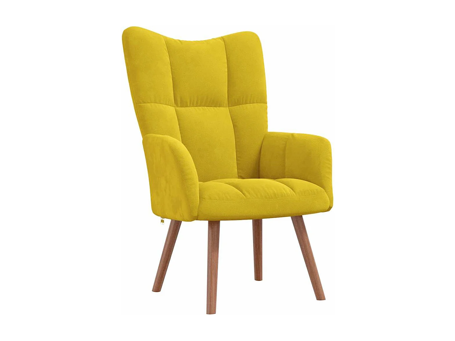 Fauteuil lounge chaise de jaune 61.5 x 69 x 95.5 cm DEC026530