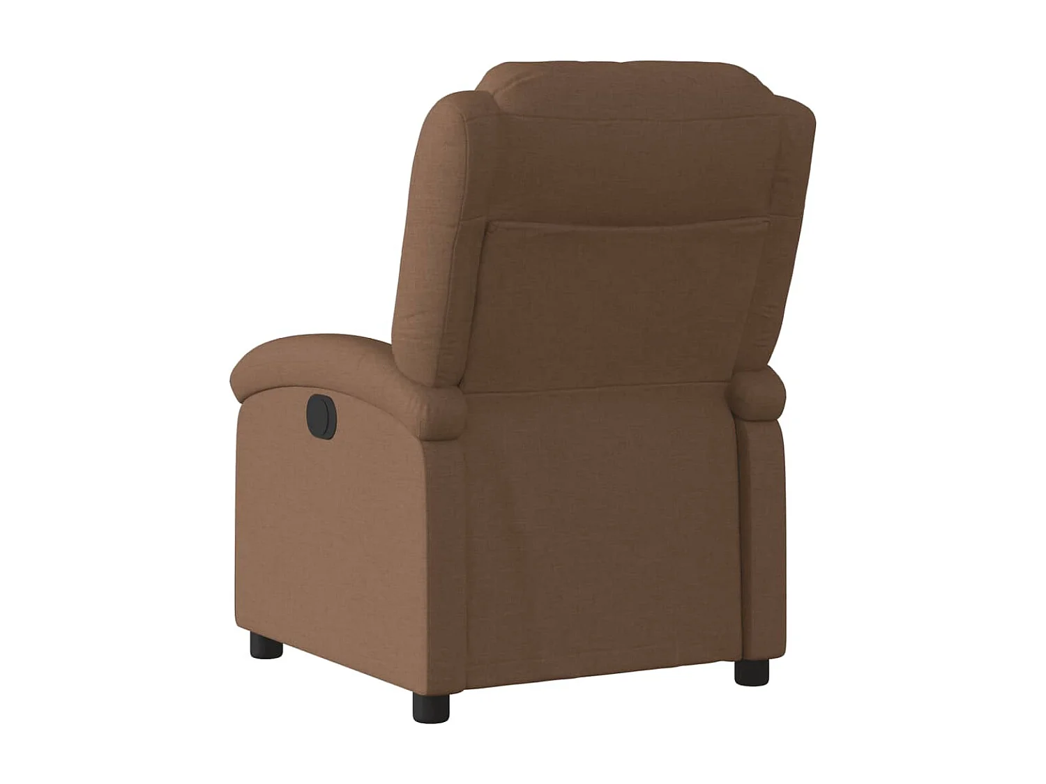 Fauteuil relax TV rembourrage tissu marron 71 x 86.5 x 99.5 cm DEC028053
