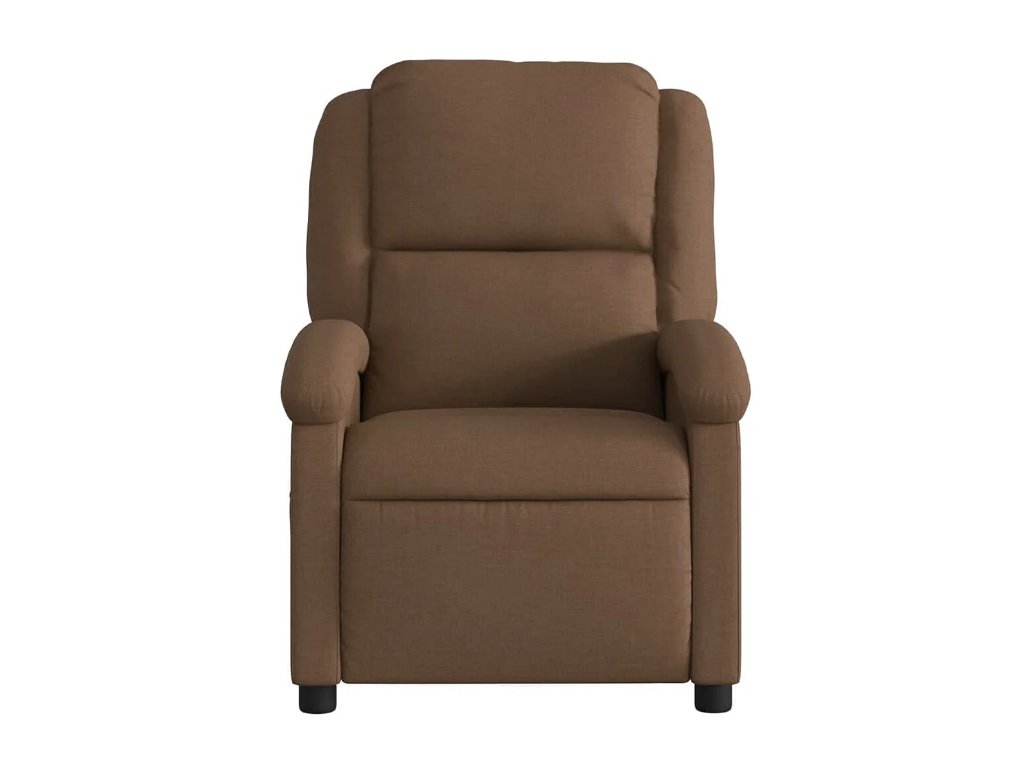 Fauteuil relax TV rembourrage tissu marron 71 x 86.5 x 99.5 cm DEC028053