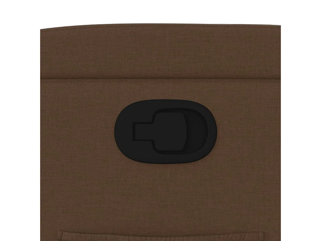 Fauteuil relax TV rembourrage tissu marron 77 x 94.5 x 100 cm DEC028049