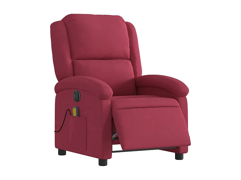 Fauteuil relax TV rembourrage bordeaux 71 x 86.5 x 99.5 cm DEC028063