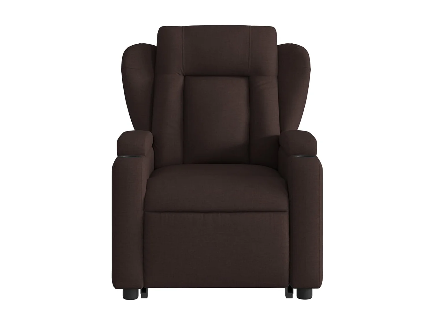 Fauteuil relax TV rembourrage tissu marron 77 x 94.5 x 100 cm DEC028002