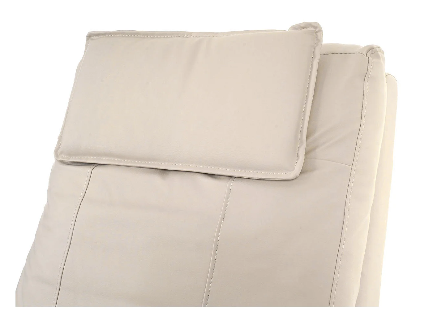 Fauteuil TV relaxation avec PVC crème 76 x 96 x 99 cm 04_0001992