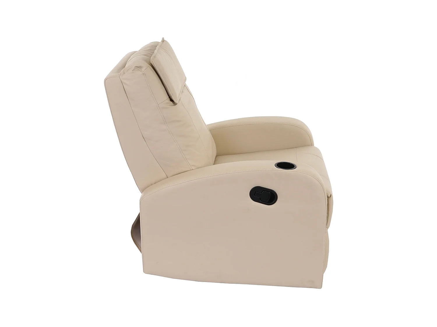 Fauteuil TV relaxation avec PVC crème 76 x 96 x 99 cm 04_0001992