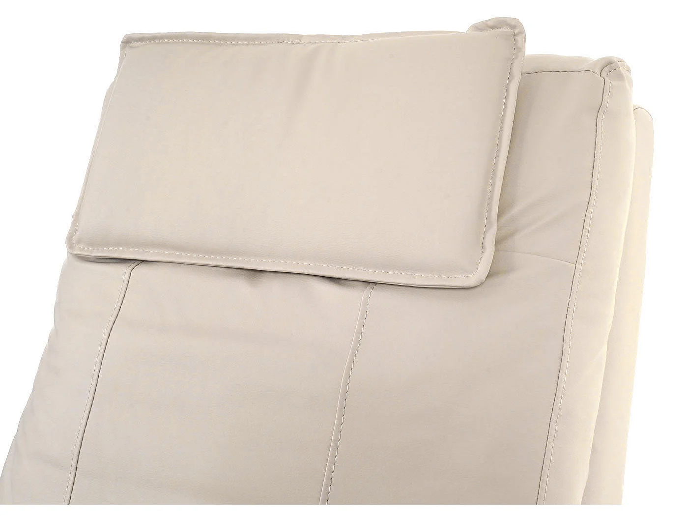 Fauteuil TV relaxation avec PVC crème 76 x 96 x 99 cm 04_0001992