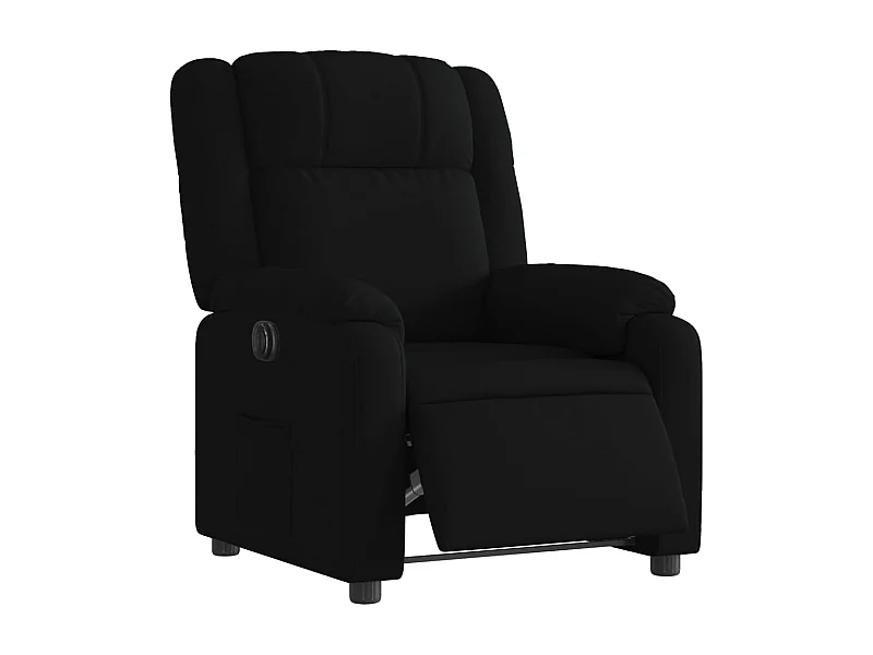 Fauteuil relax TV fonction tissu noire 77 x 95 x 99 cm DEC028509