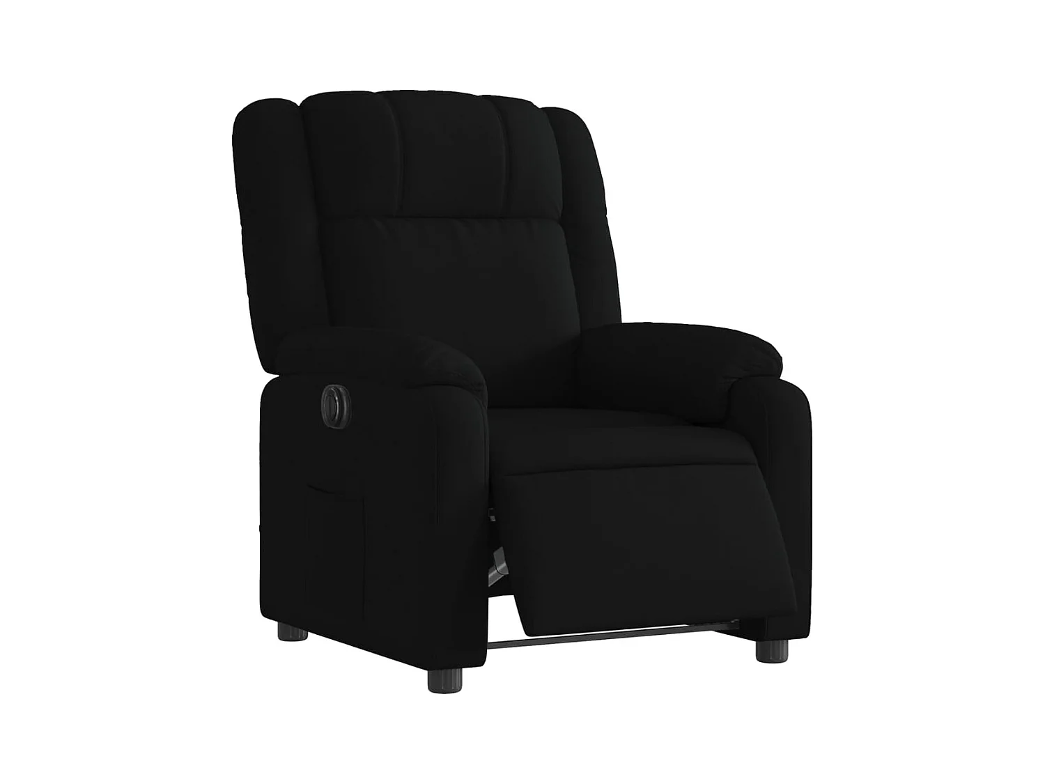Fauteuil relax TV fonction tissu noire 77 x 95 x 99 cm DEC028509